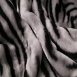 Tiger Stripe Plush mink blanket