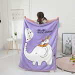 Purple Elephant Blanket