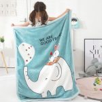 Elephant green blanket